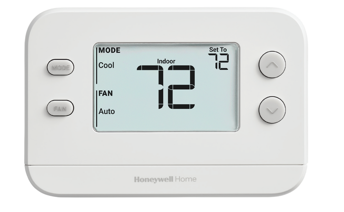 Honeywell FocusPRO 5000 Non-Programmable Thermostat – TH5110D1022/U, No Logo, Auto Changeover For Heating & Cooling