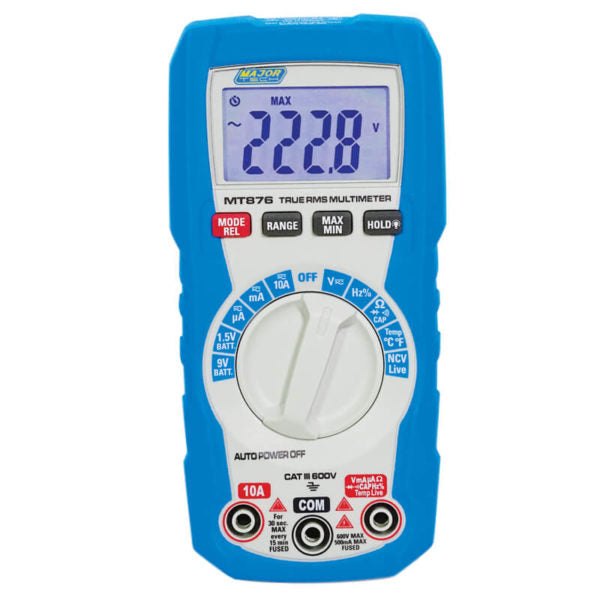 Major Tech MT876 True RMS AC/DC Compact Multimeter – Cool Tools HVAC-R