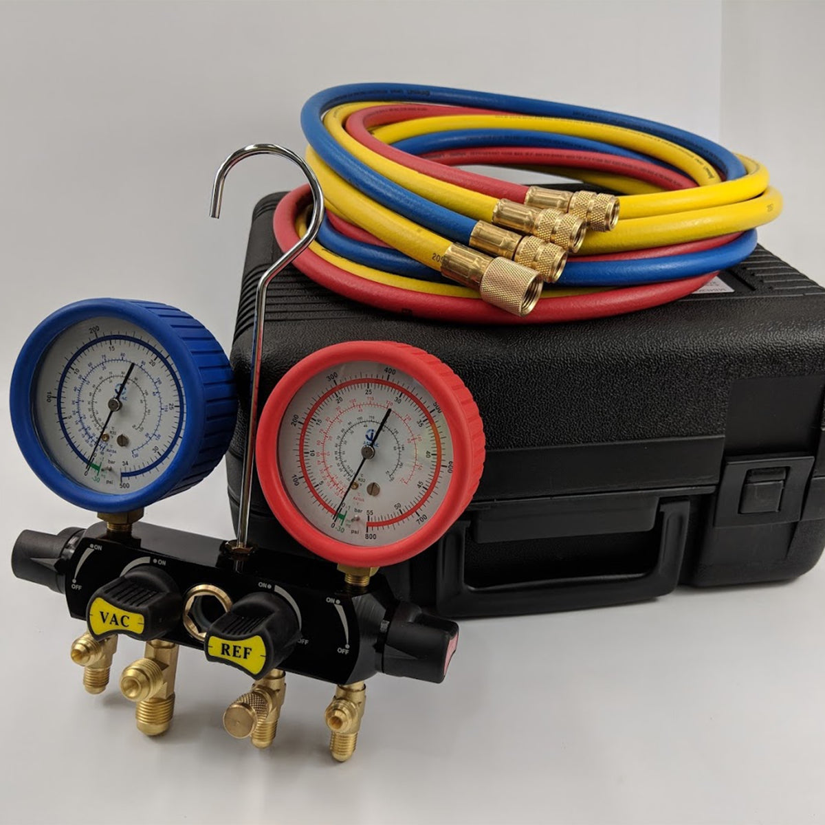 Javac MB4E86C 4Valve R32 R410 Refrigeration Manifold Set Cool Tools