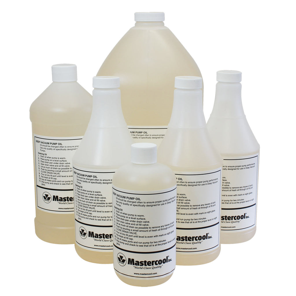 Mastercool Deep Vacuum Pump Oil Pack of 6 946ml Bottles 90032-6