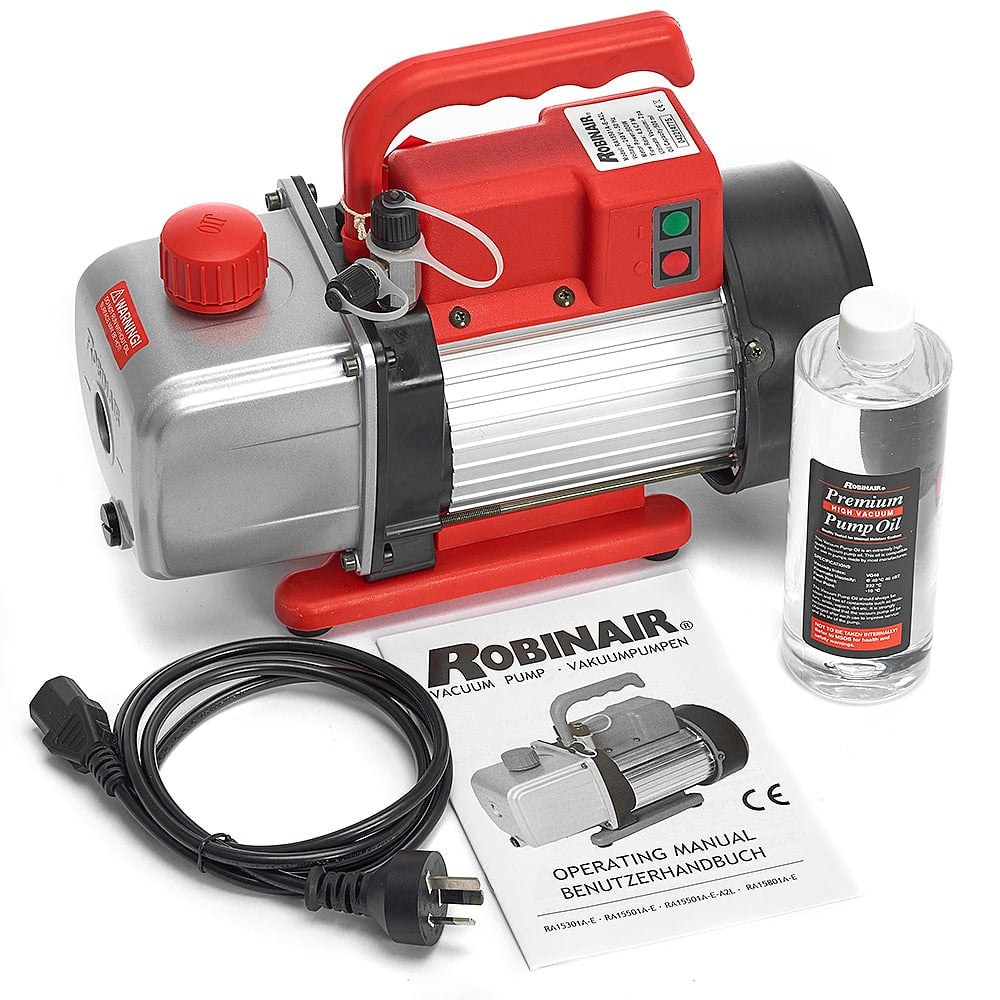 Robinair 15501A A Two Stage R134 Vacuum Pump 128 L M 5CFM Cool Tools Robinair 15501A A Two Stage R134 Vacuum Pump 128 L M 5CFM Cool Tools