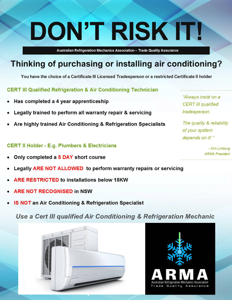 Australian Refrigeration Mechanics Association Flyer