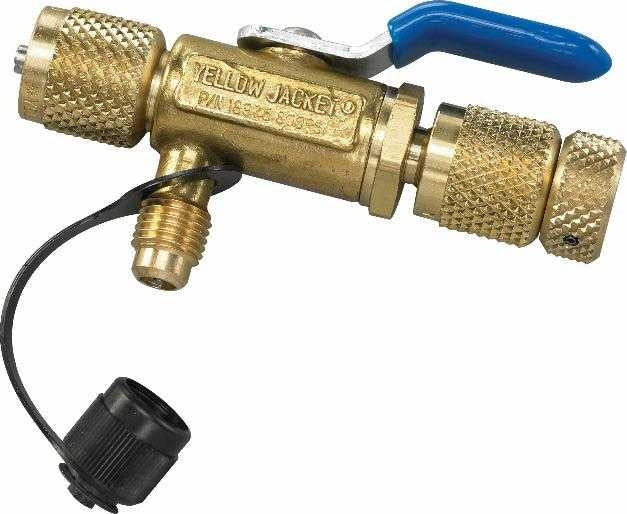 Yellow Jacket 1/4" Vacuum/Charge Valve with Side Port 18975