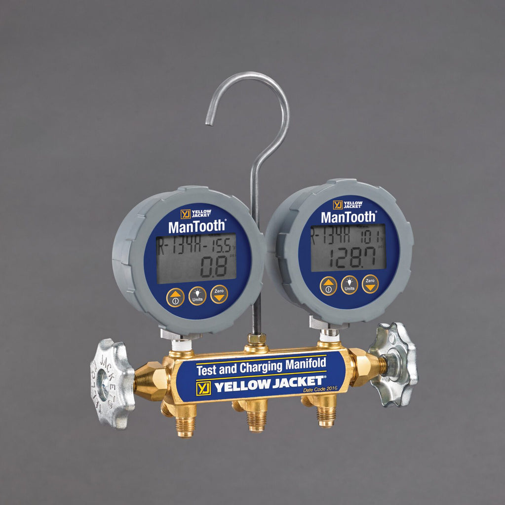 Yellow Jacket ManTooth® 2-valve Digital Manifold 46060