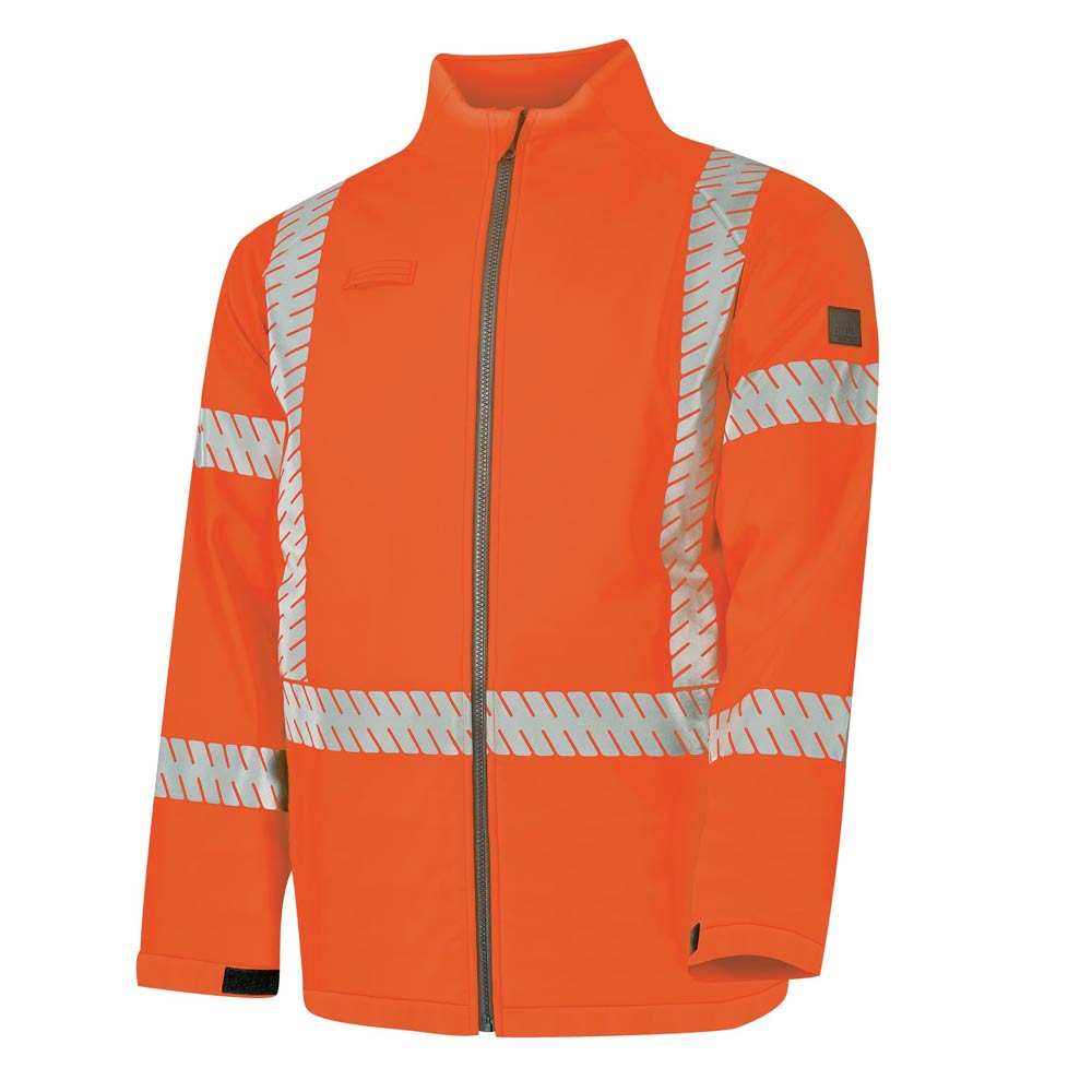 Bool Arc Flash Jacket HRC2 17.4cal/cm2 with FR Reflective Tape - ARC-JACKET2-B-O-SFRT