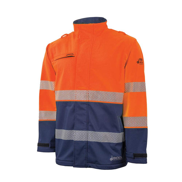 Bool ARC-JACKET2-B Arc flash Softshell Jacket HRC2 Hi-Vis Flame ...