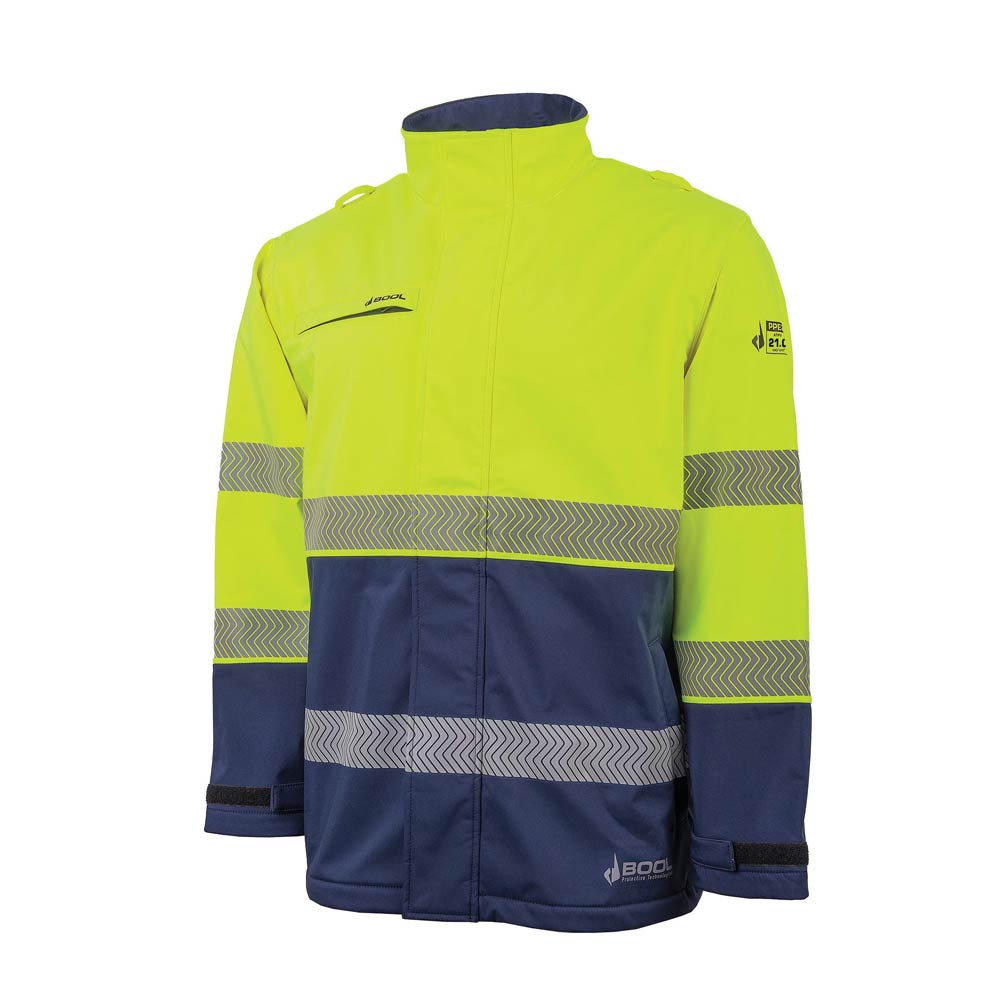 Bool Arc Flash Softshell Jacket HRC2 Hi-Vis Flame Retardant D/N - ARC-JACKET2-B