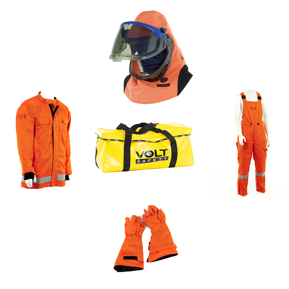Volt Safety Arc flash Kit HRC4 43cal/cm² with Lift Up Hood - ARC-KIT4 S-LU