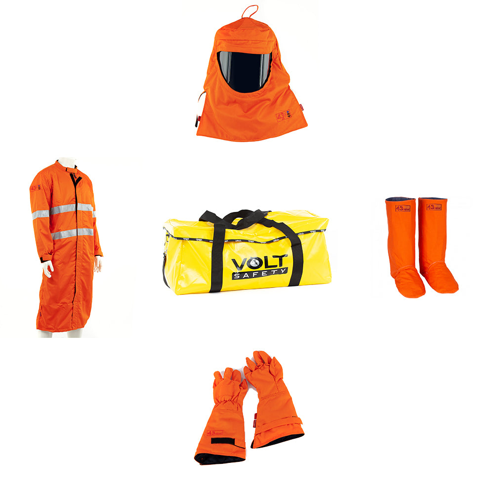 Volt Safety Arc flash Kit HRC4 43cal/cm2 Switching Coat -  ARC-KIT4-S-SWC