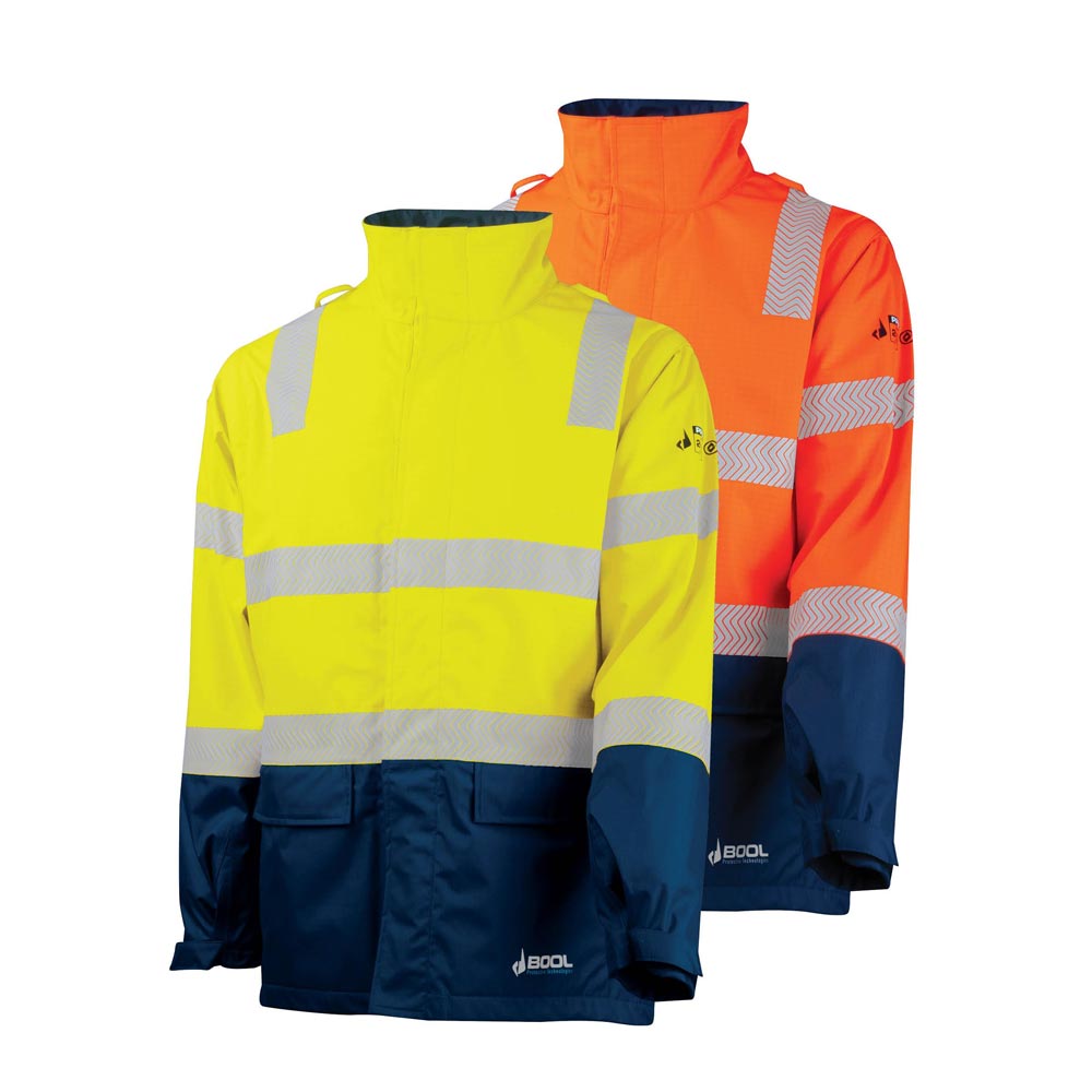 Bool Arc Flash HRC3 Hi-Vis Flame Retardant with Zip-Off Sleeves - ARC-PARKA3-B