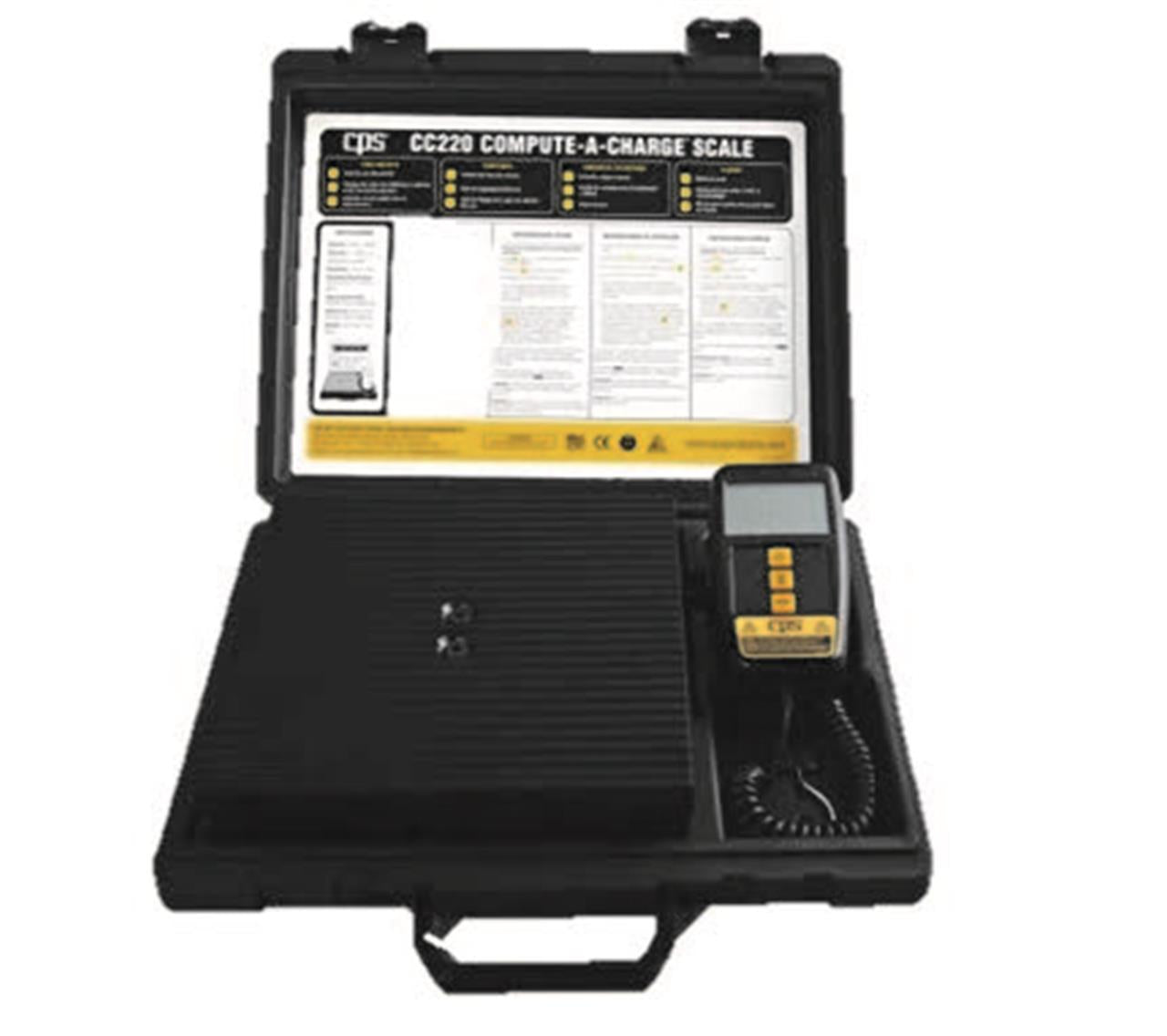 CPS CC220 Compute-a-Charge Refrigerant Scale 100kg – Cool Tools HVAC-R