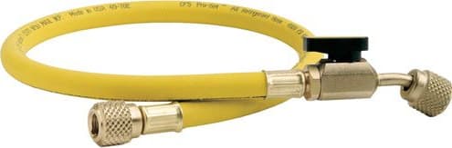 CPS 1/4" Premium Yellow Hose 90cm with 45° Ball Valve HP3YE