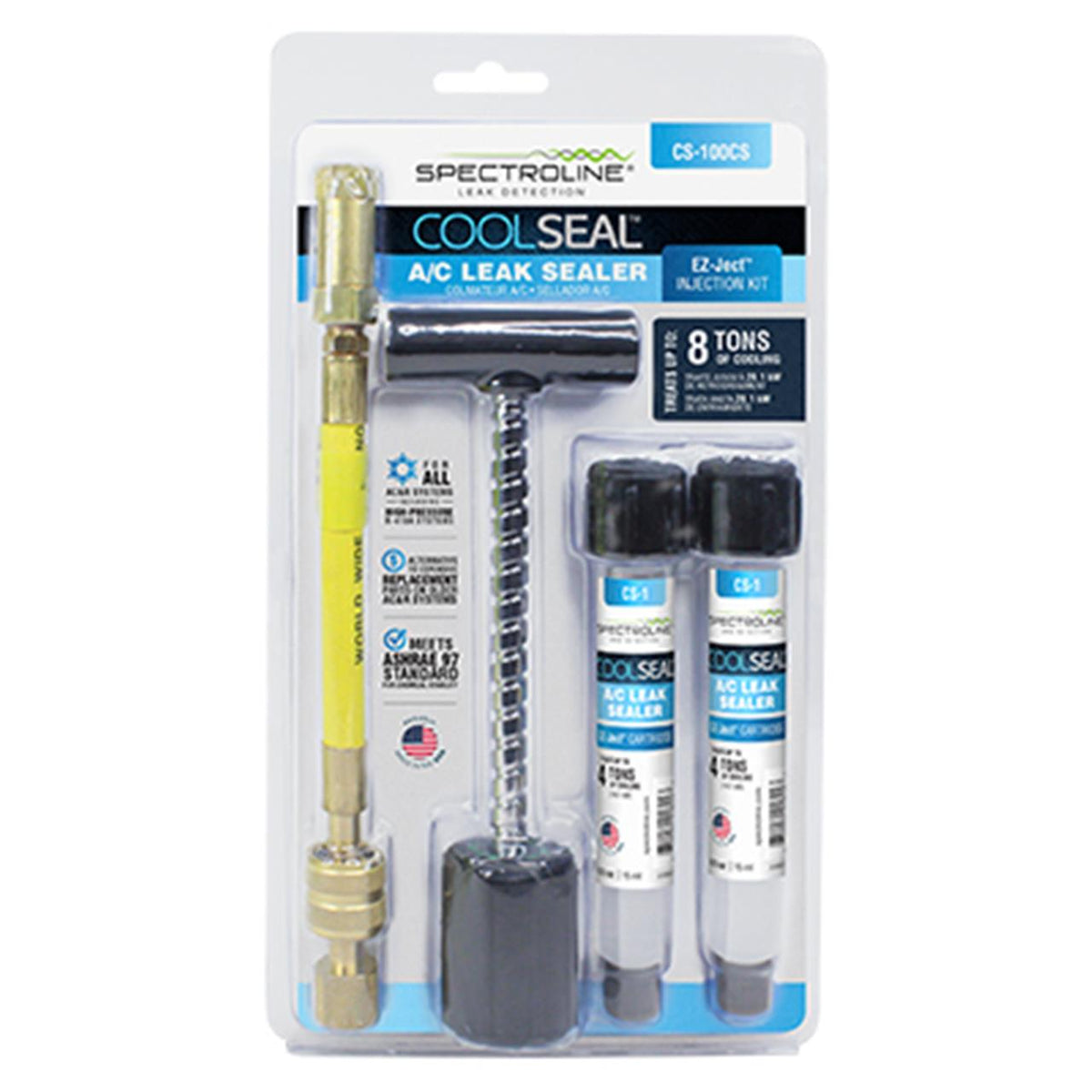 Spectroline CS-100CS Cool Seal EZ-Ject Leak Sealant Kit – Cool Tools HVAC-R