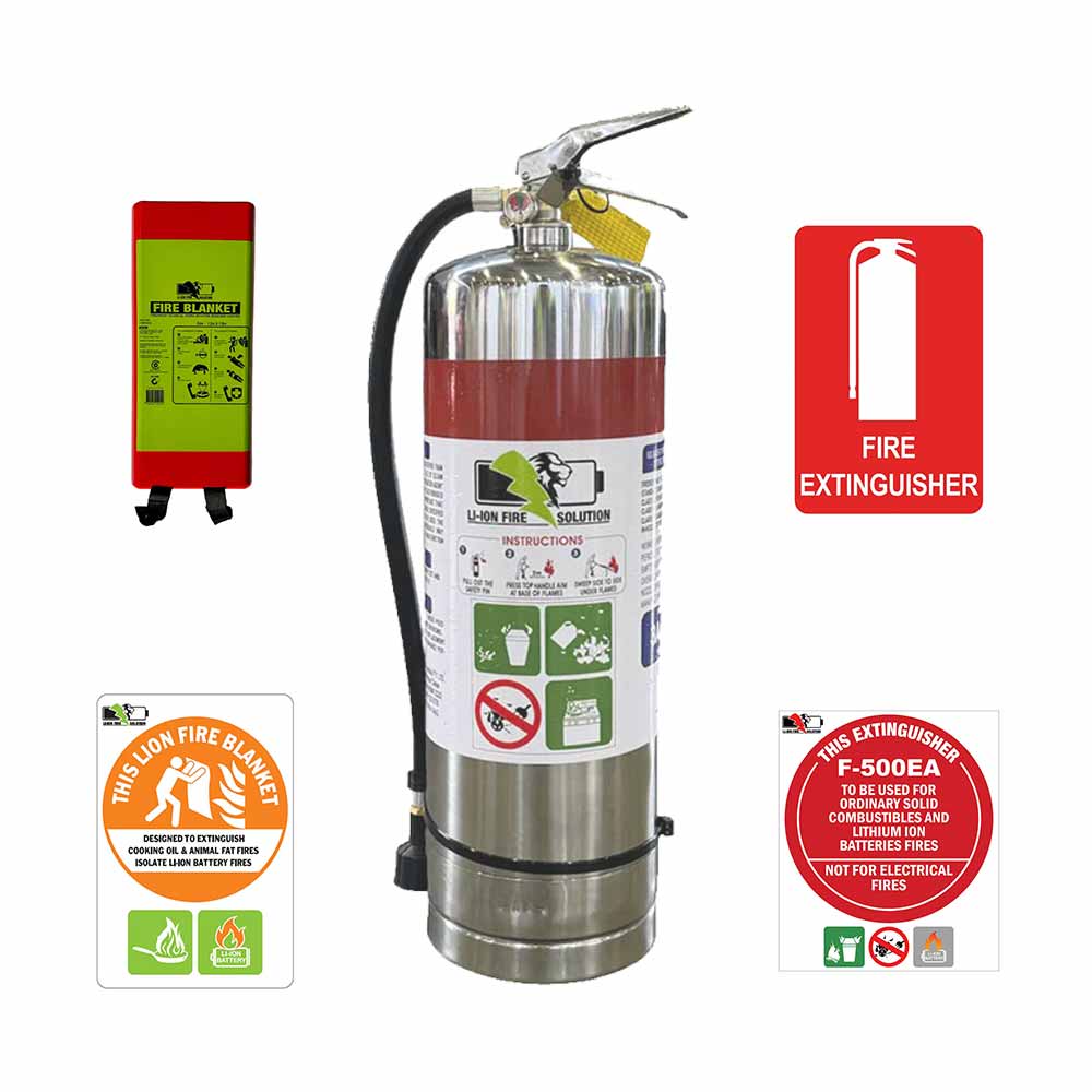 Volt Safety Lithium-Ion Battery Fire Safety Kit Medium - EXTINGUISHER-F-MMLFKT