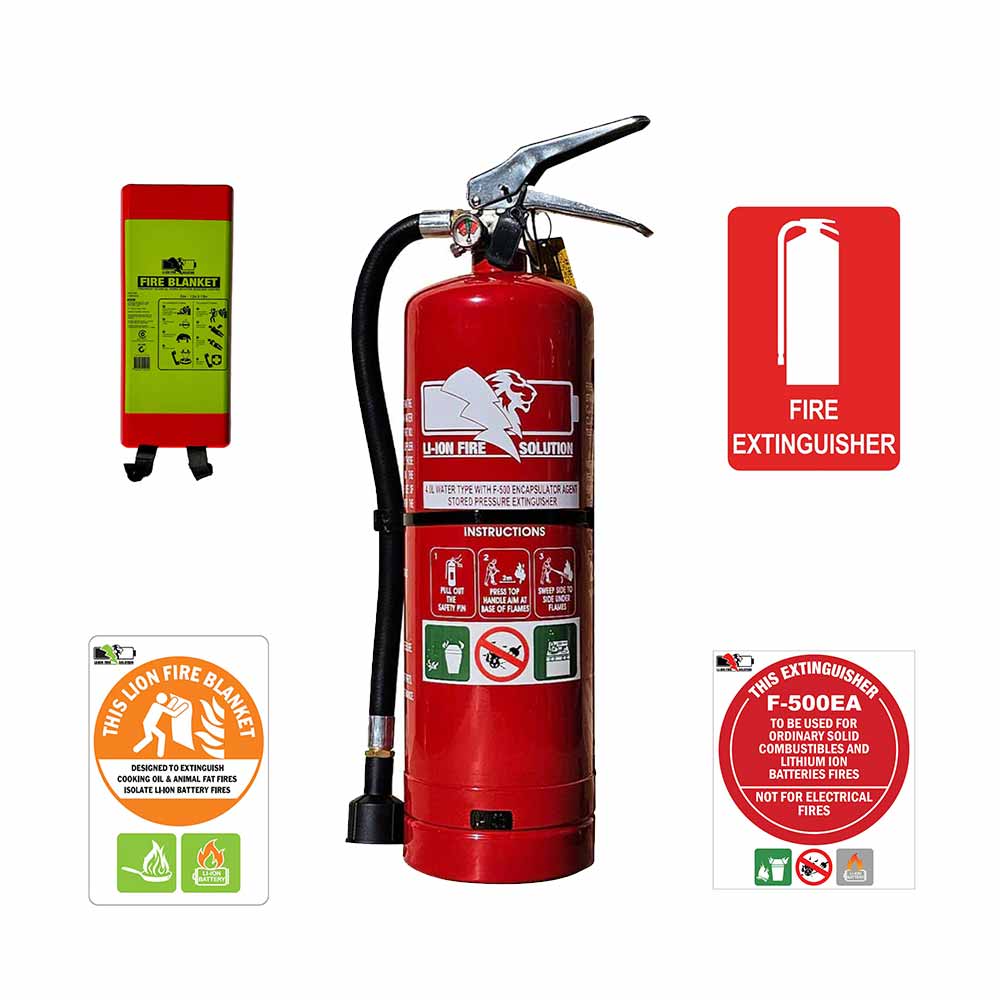 Volt Safety Lithium-Ion Battery Fire Safety Kit Small - EXTINGUISHER-F-SMLIFKT