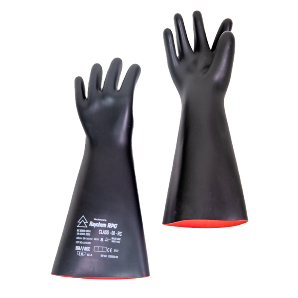 Raychem Kamfet Arc Flash Insulated Composite Glove Class 00 500V Straight Cuff Dual Colour - GLOVE00-R-C