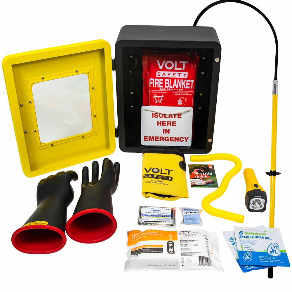 Volt Safety High Voltage Wall Mounted Rescue Kit - KIT-HVR-WM