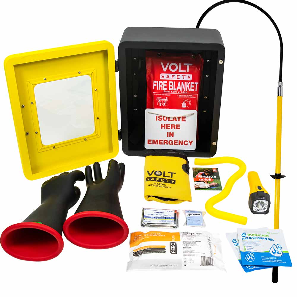 Volt Safety High Voltage Wall Mounted Rescue Kit - KIT-HVR-WM