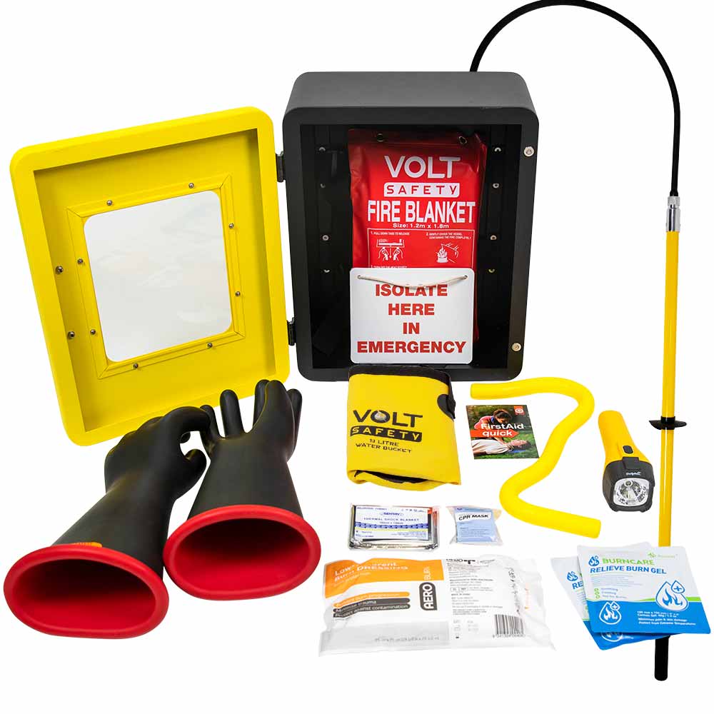 Volt Safety High Voltage Wall Mounted Rescue Kit - KIT-HVR-WM