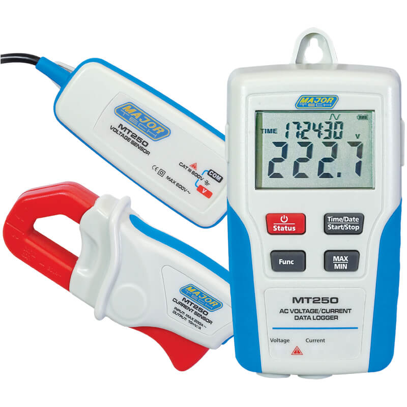 Major Tech AC Voltage and Current Data Logger MT250
