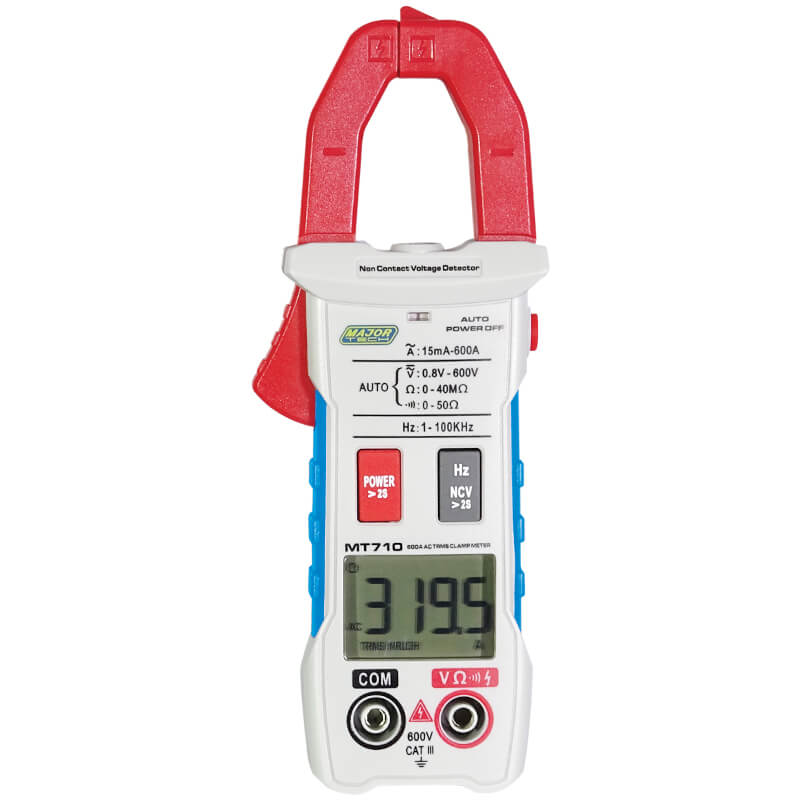 Major Tech True RMS 600A AC Digital Clamp Meter Ø25mm MT710