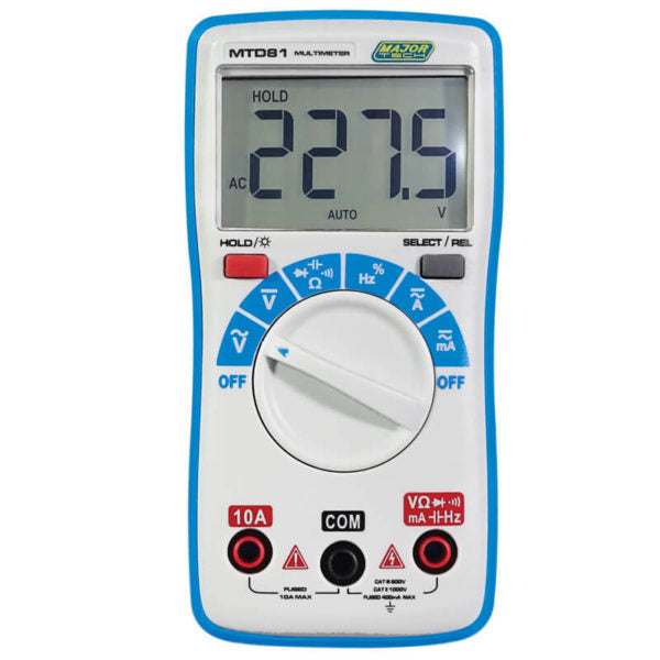 Major Tech MTD81 Auto Ranging Compact Multimeter – Cool Tools HVAC-R