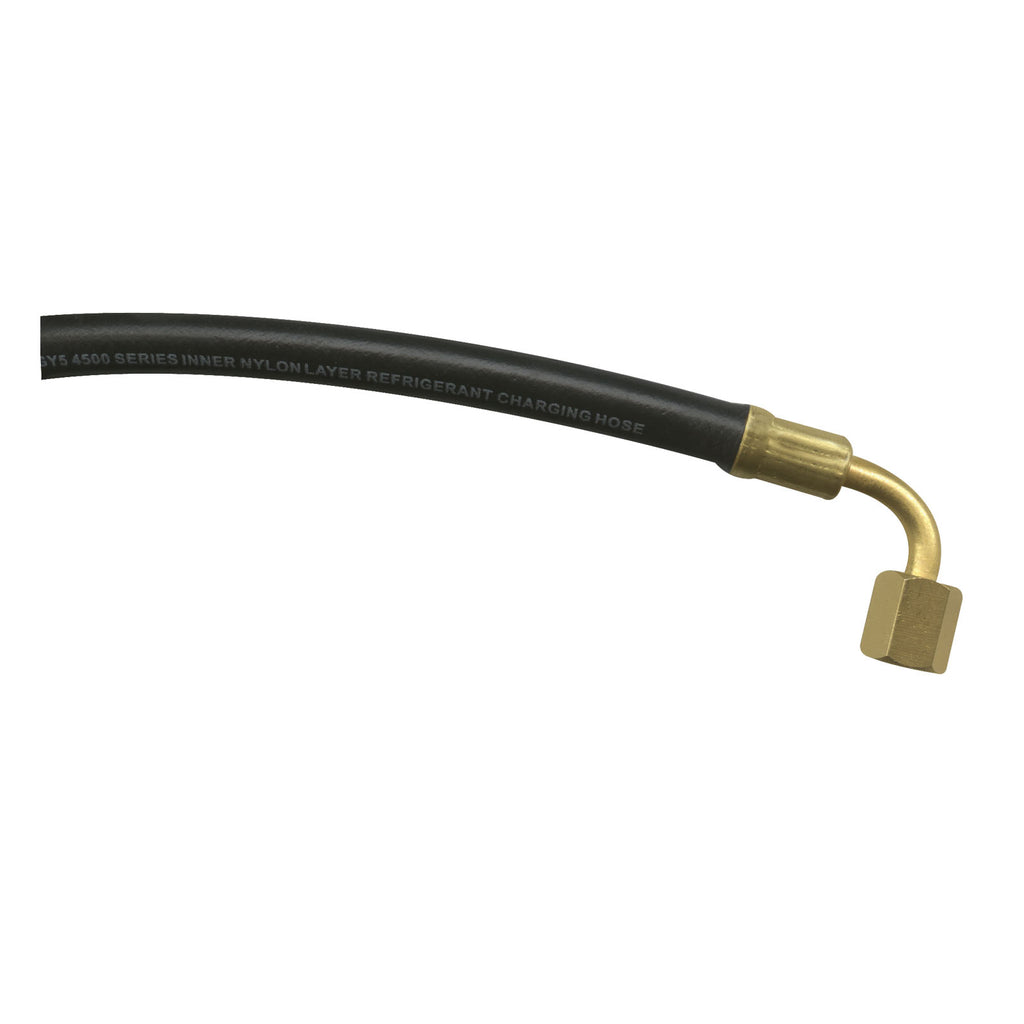 Mastercool 90˚ Hex Style Fittings Pressure Control Hose 36" with 1/4" SAE thread 47364-ST