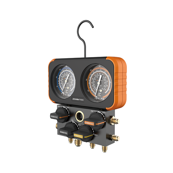 Navtek 13078 N4A9H 4-Valve Manifold Gauge with 5' Hoses – Cool Tools HVAC-R