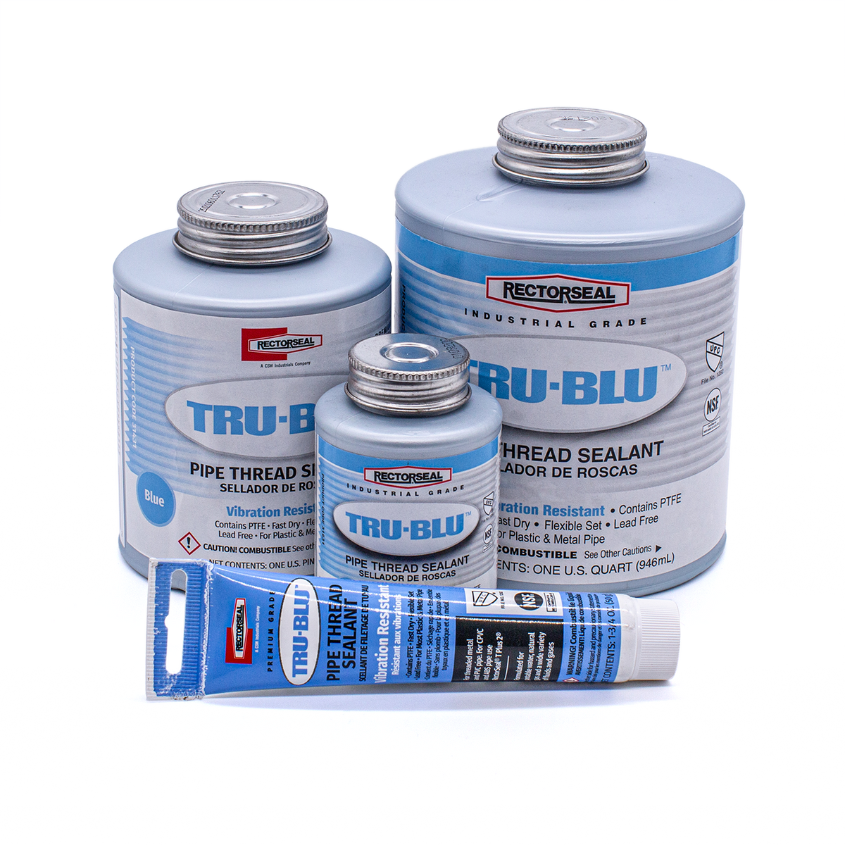 Hvac Thread Sealant RectorSeal S31631 Tru-Blu Pipe Thread Sealant – Cool Tools HVAC-R
