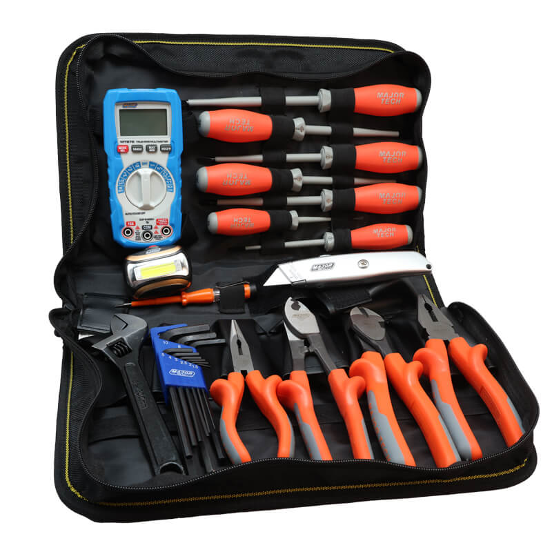 Line Tech Tools Major Tech VTK1211 Tool Kit with TRMS Digital Multimeter – Cool Tools ...