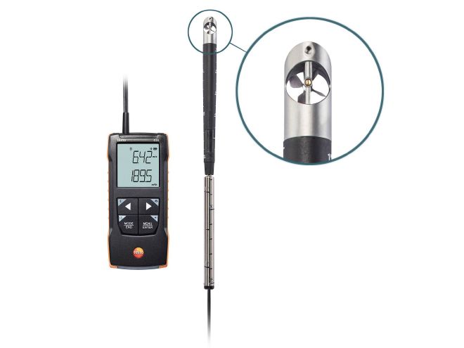 Testo 416-Digital 16mm Vane-Anemometer with App Connection 0563 0416