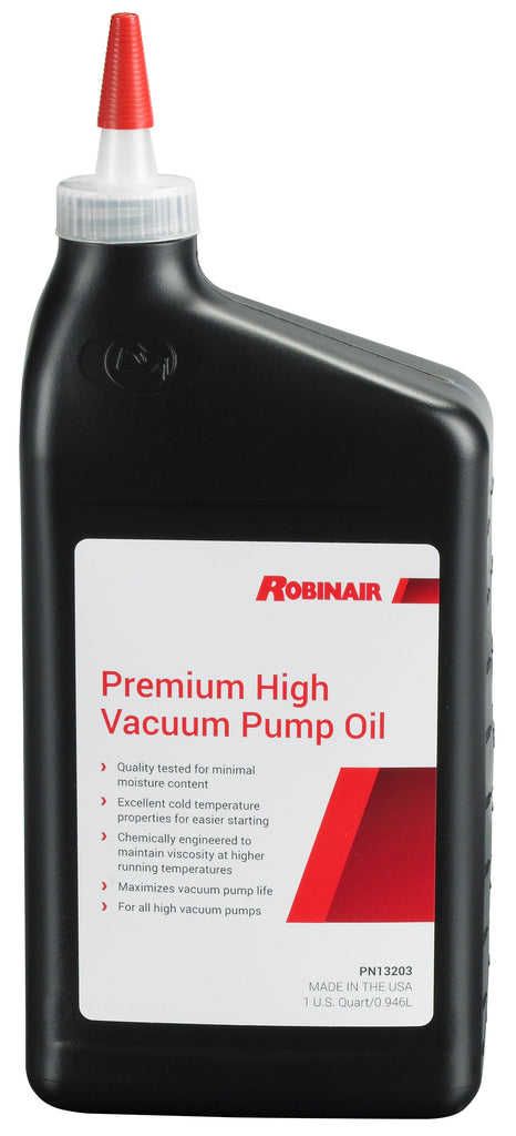 Robinair Premium High Vacuum Pump Oil (12 x 946ml) 13203
