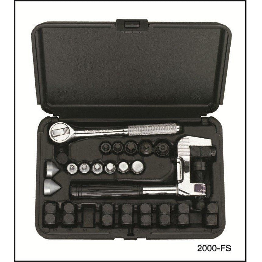 Imperial FLAREPRO™ 4-in-1 Flaring & Swaging Kit 37° & 45° : Double 2000-FS-Flaring and Swaging Kit-Imperial-Cool Tools HVAC-R