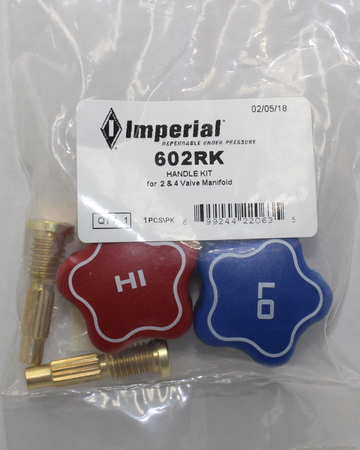 Imperial Replacement Hi and Lo Knobs with Spindles for 600 and 800 Series Manifolds - 602-RK