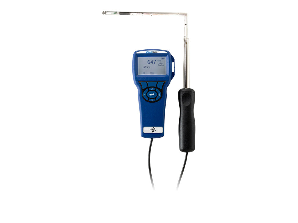 TSI VelociCalc Air Velocity Meter, Humidity Meter and Data Logger with Articulated Probe - 9545-A