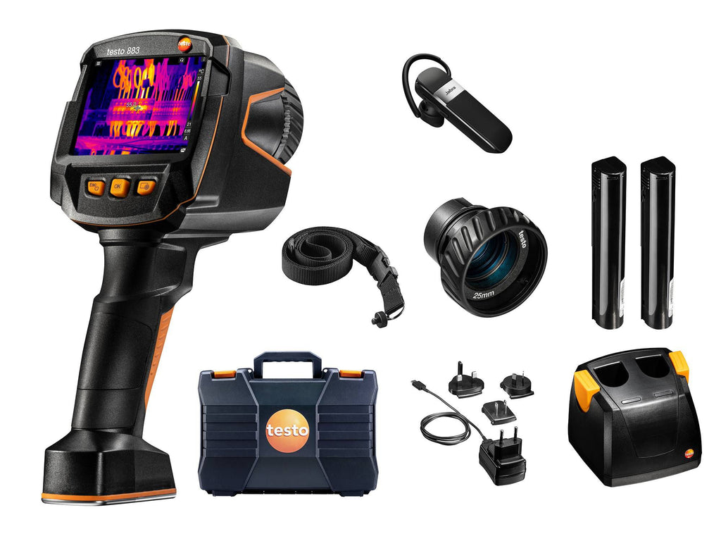 Testo 883 Thermal Imaging Camera Kit with 2 Lenses and Accessories - 0563 8830