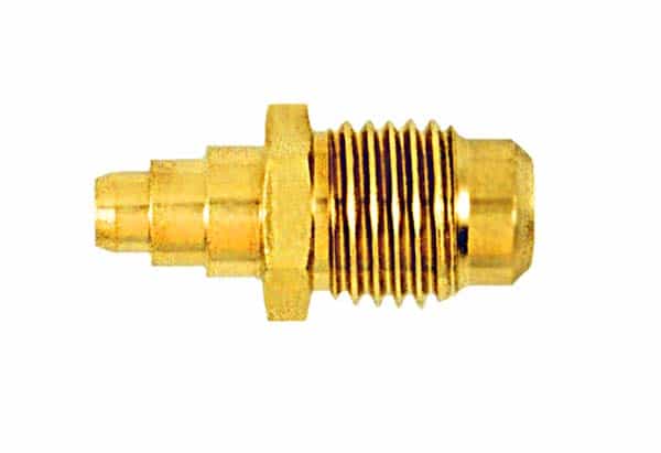 C&D 1/4? Male Flare Brass Access Valve Body (Pack of 100) - CD3619