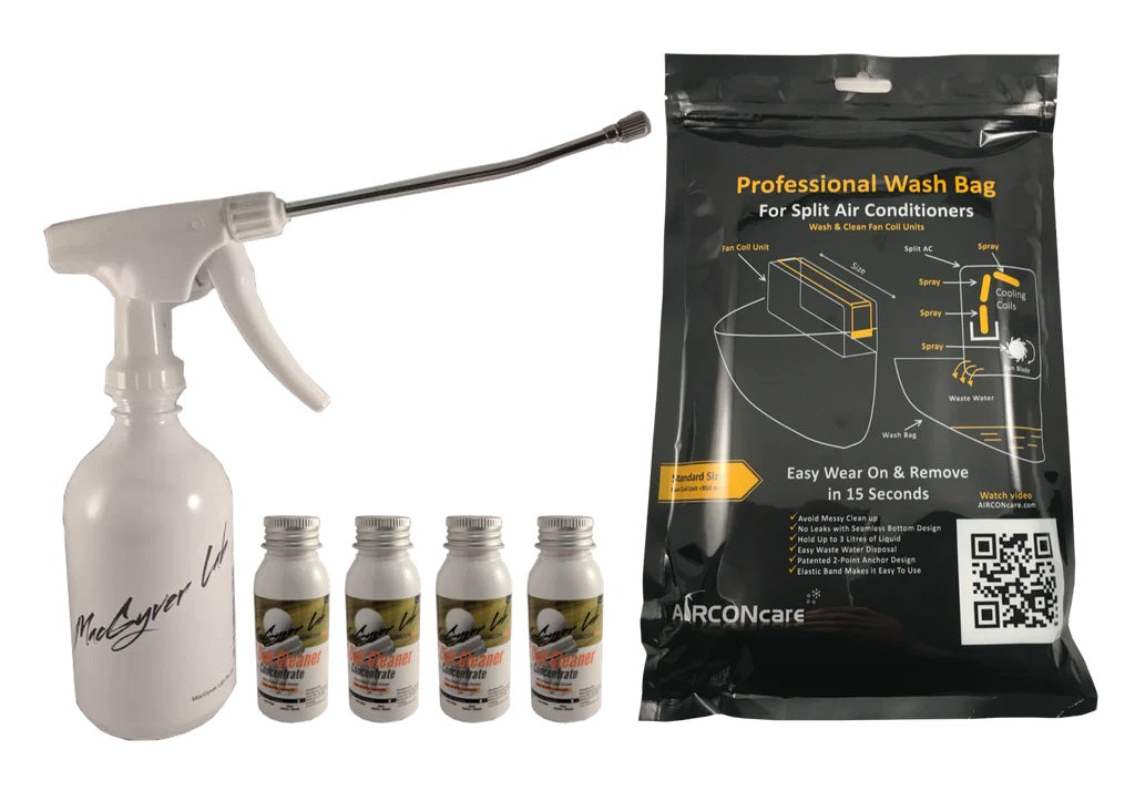 Split System Air Conditioning Cleaning Kit (Sprayer, Concentrate Coil Cleaner, Cleaning Bag) CLNKT-CN1