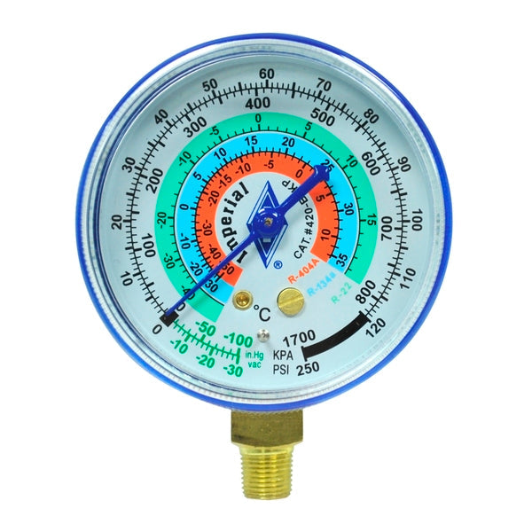 Imperial R32 R410A Compound Low Side Gauge Head 68mm – Cool Tools HVAC-R