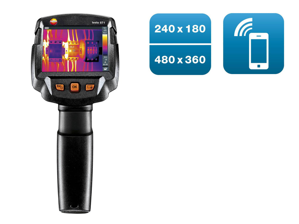 Testo 871 Thermal Imaging Camera 240 x 180 Pixels with Thermography App - 0560 8712