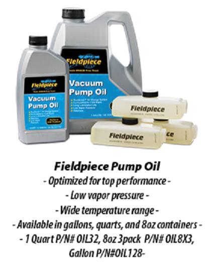 Fieldpiece High Grade Vacuum Pump Oil-Vacuum Pump Oil-Fieldpiece-Cool Tools HVAC-R
