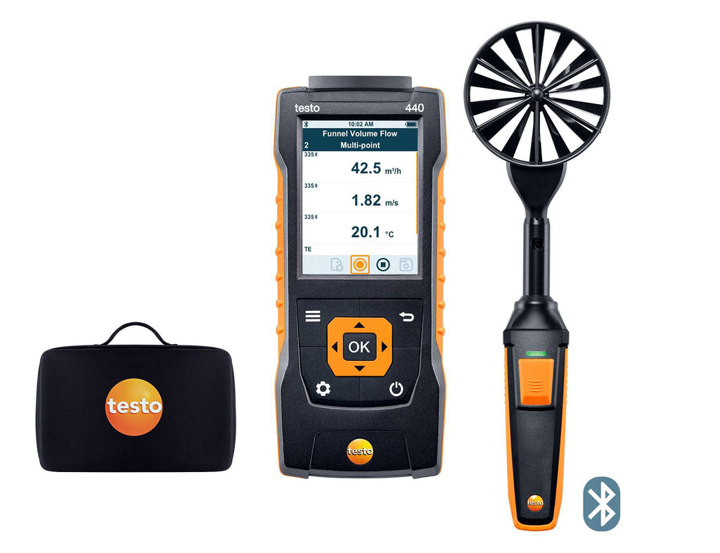 Testo 440 100 mm Vane Set with Bluetooth for Measurements at Air Vents - 0563 4403