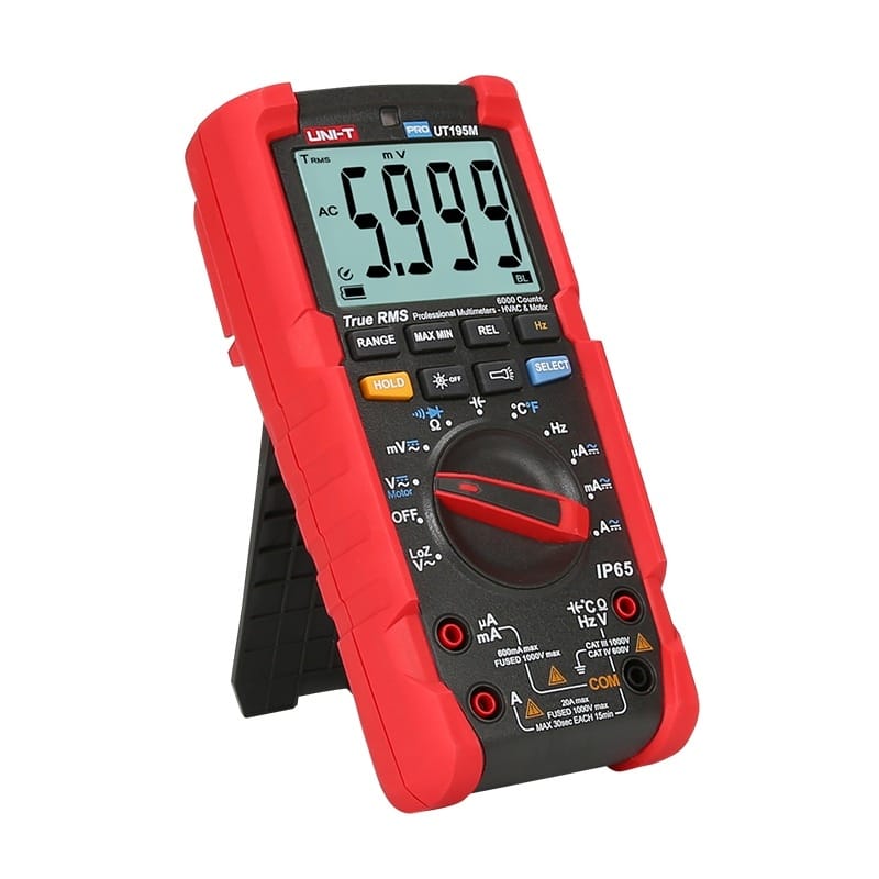 Uni-T Industrial True RMS Digital Multimeter with Temperature Probe ...