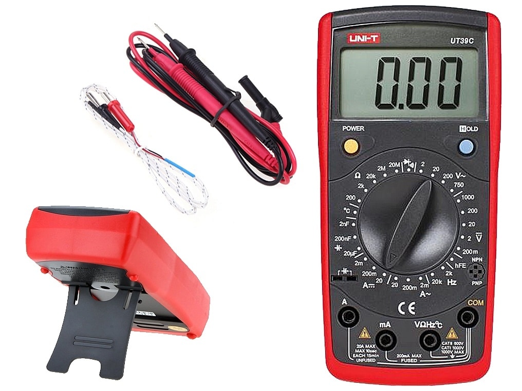 Uni-T Modern Digital Multimeter with Temperature Probe - UT39C – Cool ...